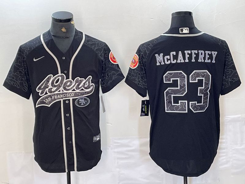 Men San Francisco 49ers #23 Mccaffrey Black Nike 2024 Co Branding Game NFL Jersey style 1->san francisco 49ers->NFL Jersey